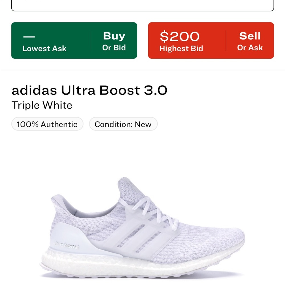 Adidas UltraBoost 3.0 Triple White